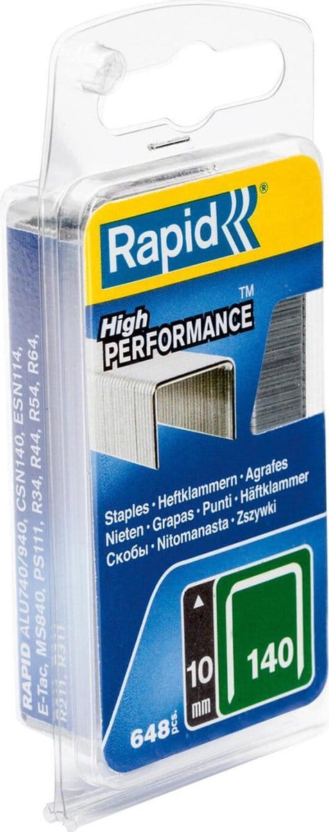 Rapid Staples140/10 Galv 0.65M Blister