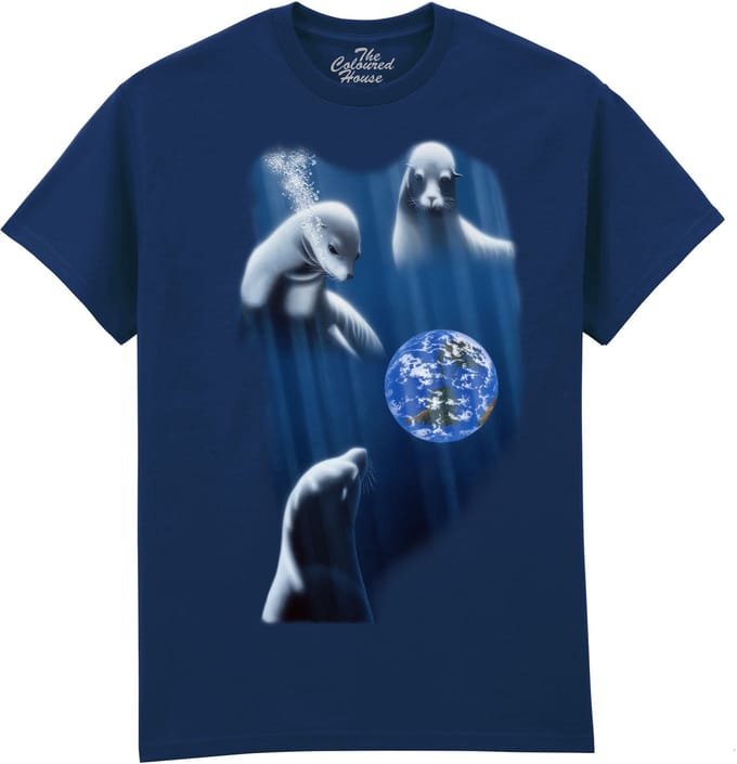 Zeeleeuw Ocean Home Sealions The Coloured House T-shirt M