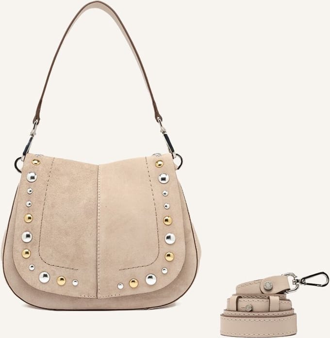 Gianni Chiarini Helana Round Schoudertassen Dames - Beige - Maat ONESIZE