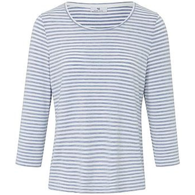 Shirt ronde hals en 3/4-mouwen Van Peter Hahn blauw