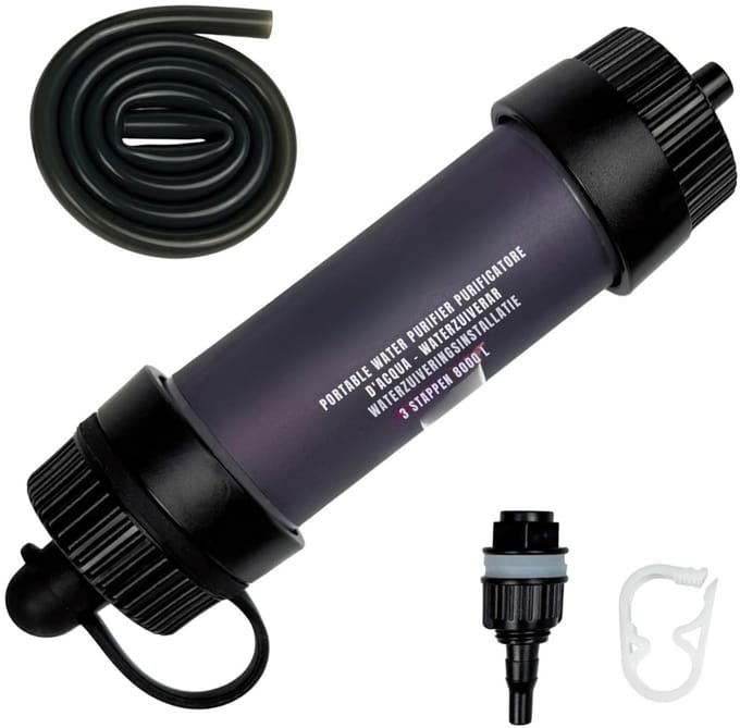 RONN® Waterfilter noodpakket - Waterfilter - Zwart - 16cm x 4cm x 4cm