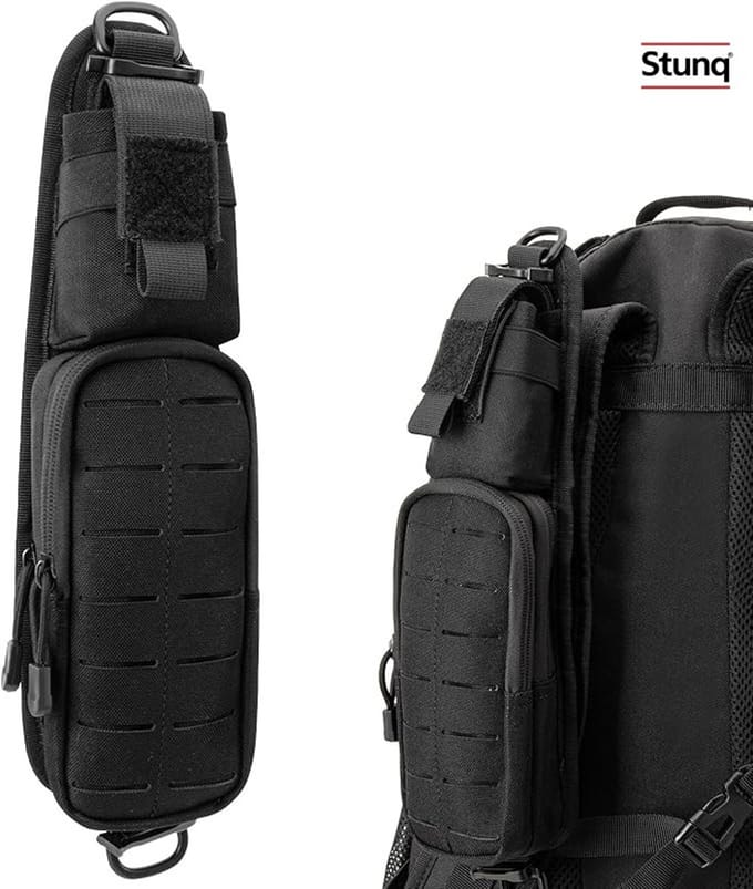 Tactische heuptas met MOLLE-bevestiging en dubbele rits