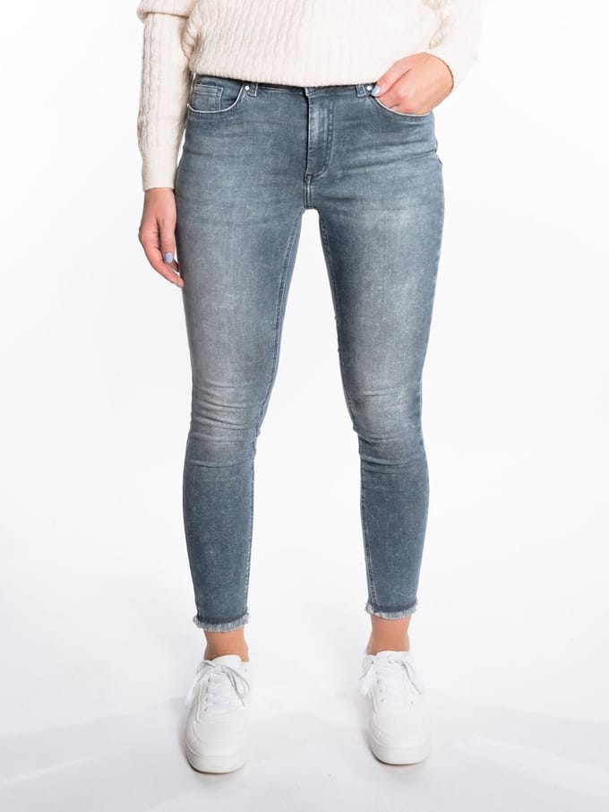 ONLY - ONLBLUSH MID SK ANK RW DNM REA158 - Meisjes - Jeans