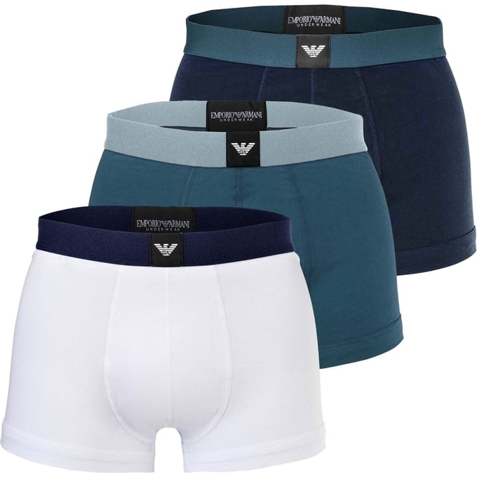 Emporio Armani Boxershorts ESSENTIAL LOGOLABEL Set van 3