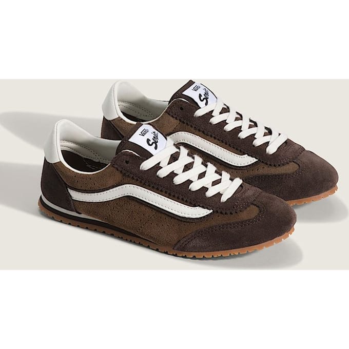 Vans Super Lowpro Suède Dames Bruine Sneakers