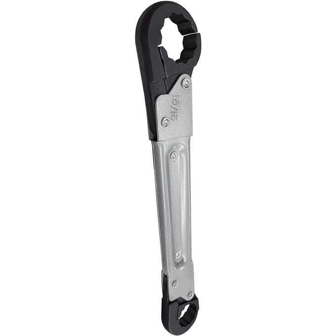 Clé d'arrêt d'angle 15/16in 5/8in Professionnelle Double extrémité Clé de plombier Outil de plomberie pour gray