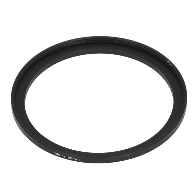Lensadapterring Aluminium 86MM‑95MM Standaard Schroefdraad Stap Omhoog Camera Lens Filter Adapterring voor Accessoire black
