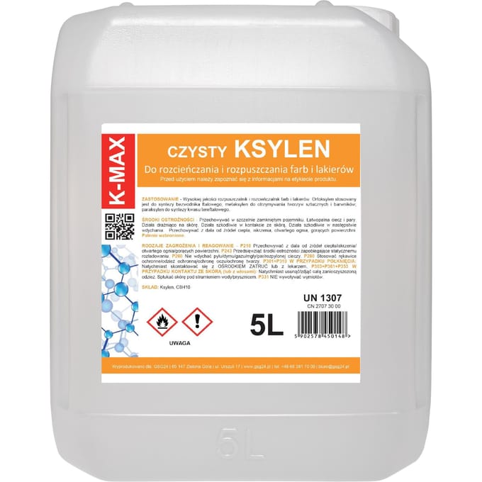 Xyleen oplosmiddel organische verdunner voor verven en lakken KMAX 5L
