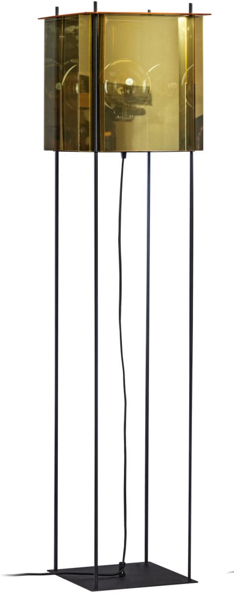 ETH Cube - Vloerlamp - Zilver Goud - 130 cm hoog