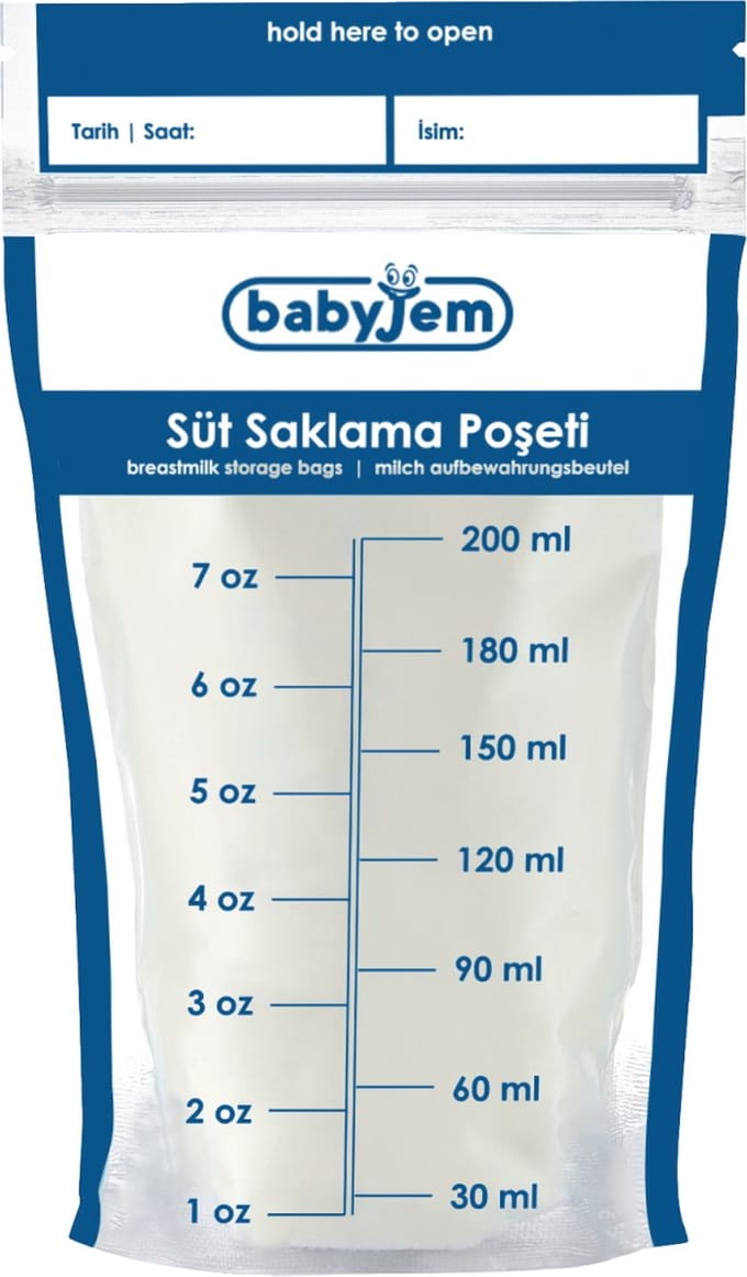 Bewaarzakjes Babyjem Moedermelk 25st