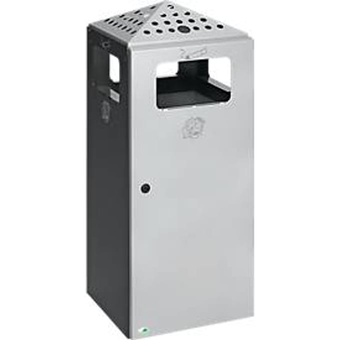 Combi-asbak H92 antraciet RAL7021