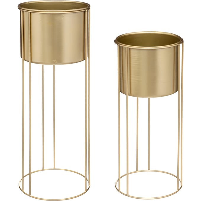 Eazy Living Plantenstandaard Set Narcisse Goud