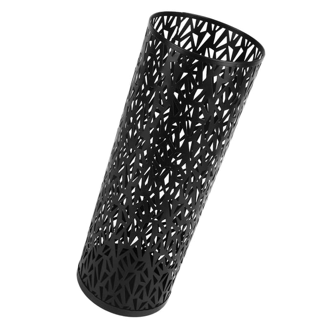 Paraplubak Rek voor Entree Metaal Hol Vrijstaand Rond Parapluhouder Organizer Bak Small wit