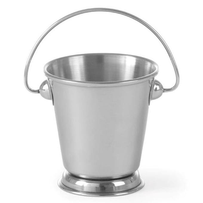 Mini Seau à Snacks en Acier Inoxydable avec Poignée, Diamètre - Hendi 426364 87 mm