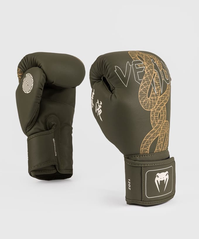 Venum Serpenti Serie - Khaki Boks Handschoenen - 12oz - Kickboksen - Muay Thai