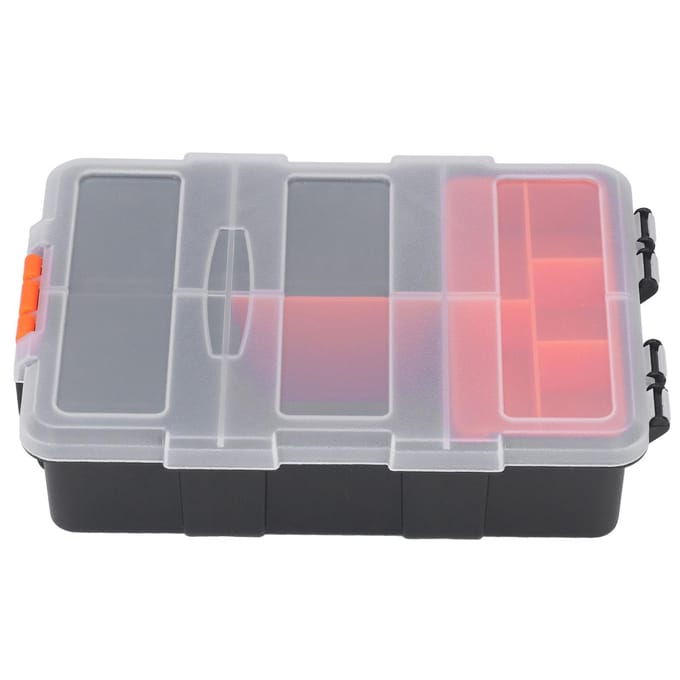 Onderdelendoos Classificatie Raster Opbergdoos PVC Componenten Onderdelen Gereedschapsorganizer voor Hardware Fitting gray