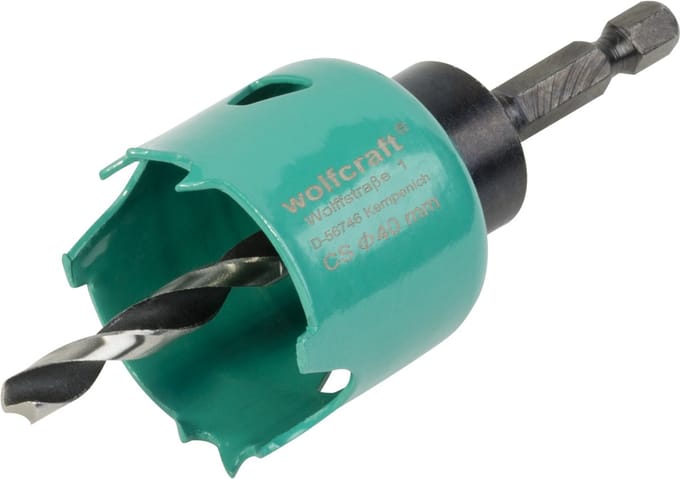 wolfcraft - Carbonstalen gatenzaag Ø 40 mm - 5965000