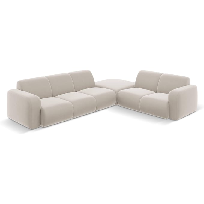6-zitshoekbank Lola velvet rechts | Windsor & Co