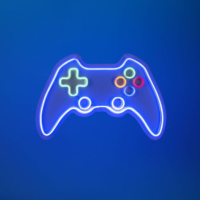 JUST LIGHT. GmbH LED wandlamp Neon Gamer, USB