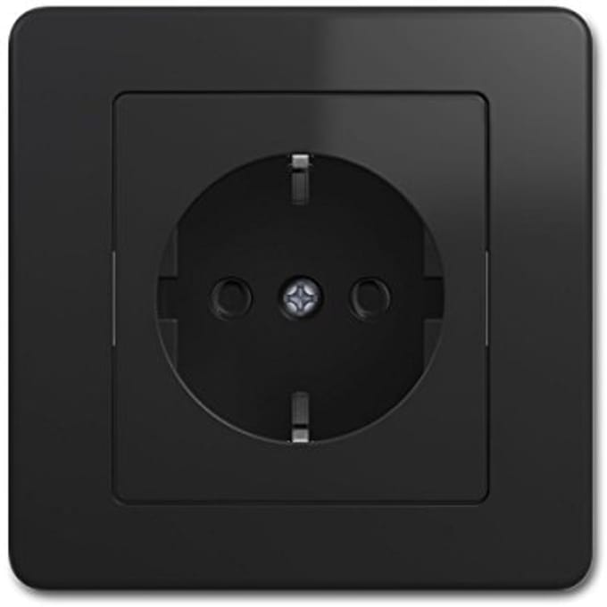 Antraciete Geaarde Contactdoos 250V~/16A UP - Modern en Krasbestendig