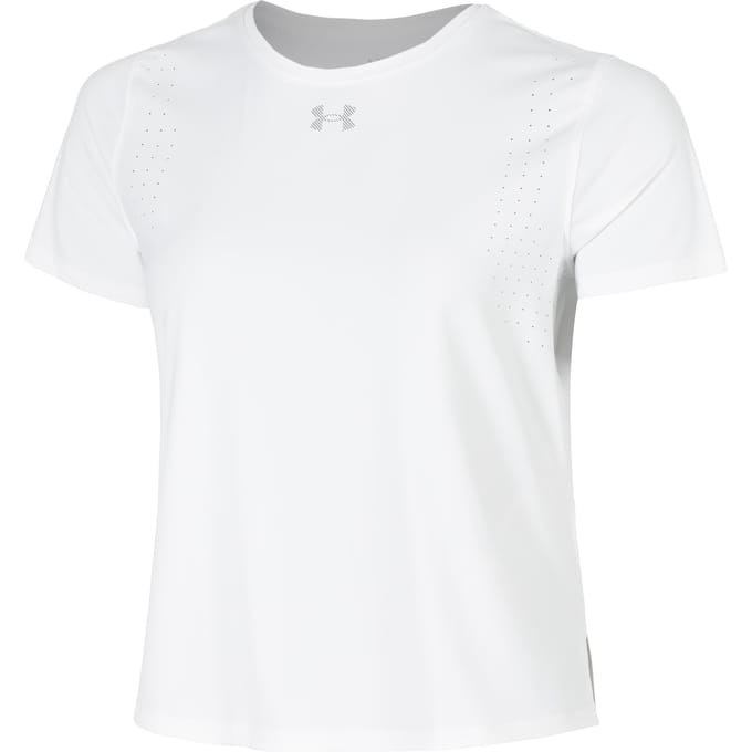 Under Armour Velociti Pro  Hardloopshirt Dames-wit, zilver