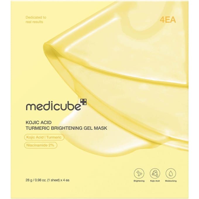Medicube Kojic Acid Turmeric Brightening Gel Mask(28g*4Pcs)