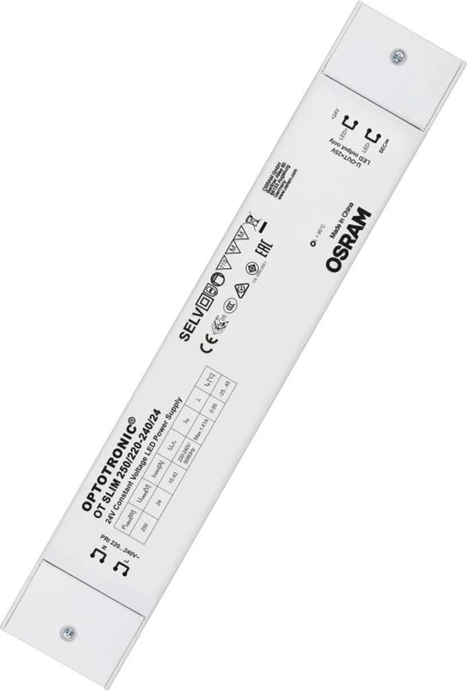 OSRAM HOMELIGHTING OPTOTRONIC OT SLIM LED-driver Constante spanning 272 W 24.2 V Overbelastingsbescherming, Outdoor 1 stuk(s)
