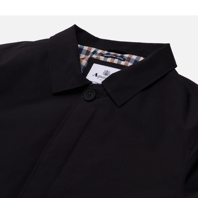 Aquascutum Active Shell Active Mid Trench Zwarte Jas