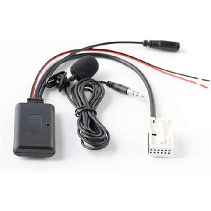 Voor Mercedes Benz W169 W245 W203 W209 W164 Bluetooth Aux-kabeladapter met microfoon gray