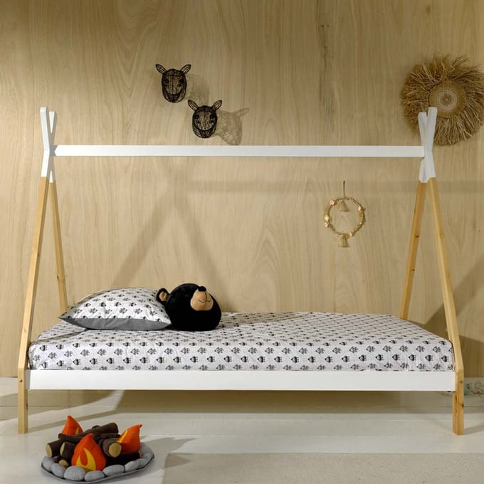 Dream Tree Tipi Bed 90 x 200 cm Tito Wit H158 cm