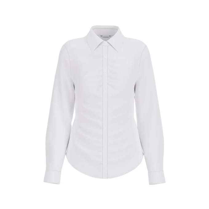 Vrouwelijke geplooide popeline blouse Guess Emily