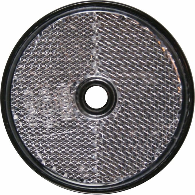 Benson Ronde reflector met schroefbevestiging - wit - 60 mm - E4-gekeurd