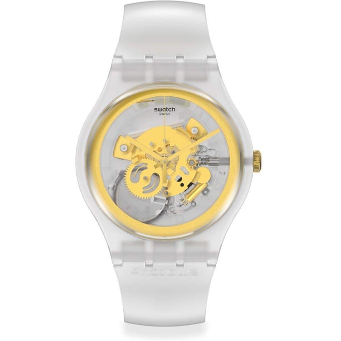 Swatch SWATCH CLUB SVIZ102-5300 Polshorloge, Transparant white