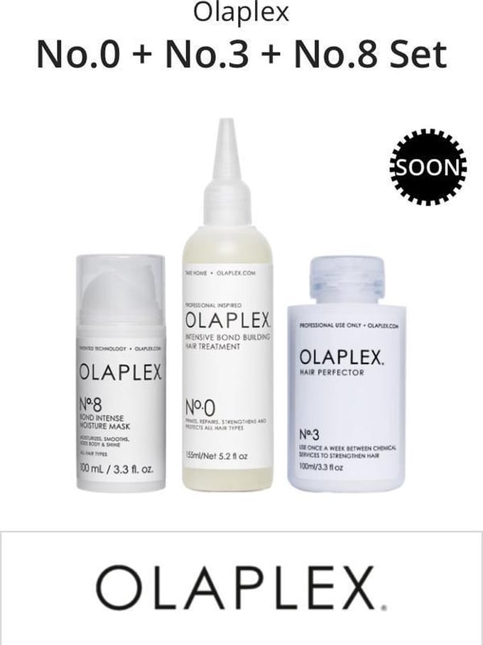 Olaplex No.0 + No.3 + No.8 Set