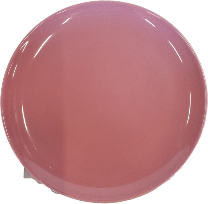 Vintage bord ondiep coupe 27 cm - roze