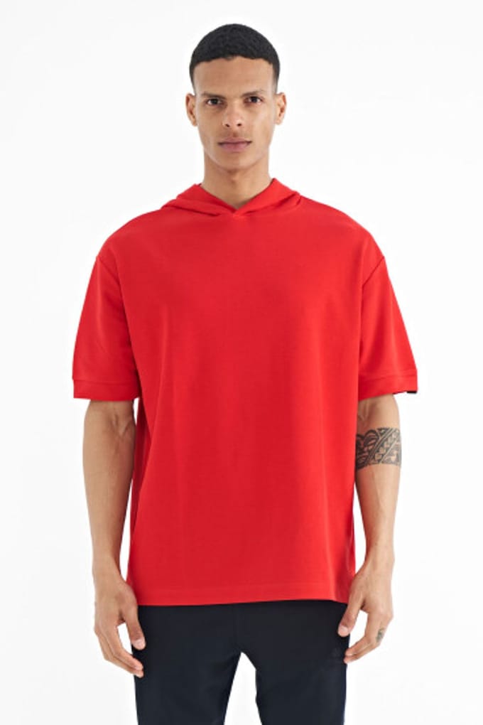 Oversized Hoodie T-Shirt met Accessoire Details