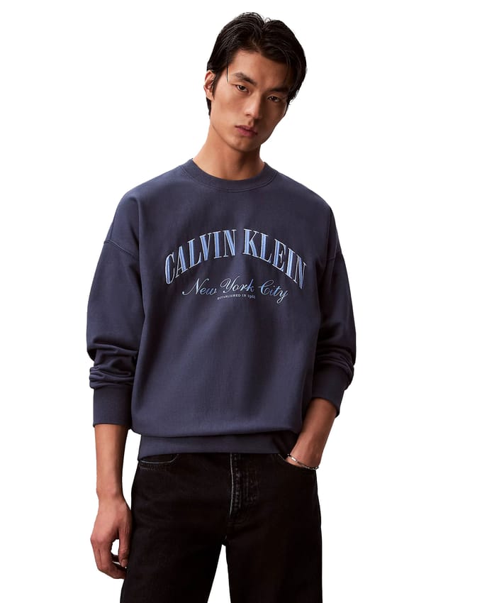 sweatshirt met labelstitching