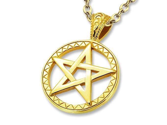 Amanto Ketting Angel G - 316L Staal - Davidster - ∅32mm - 60cm