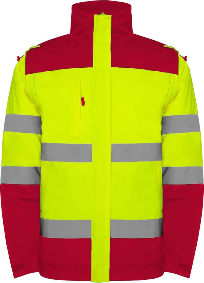 Technisch hoog zichtbaar / High Parka Parka Geel / Rood model Epsylon maat M