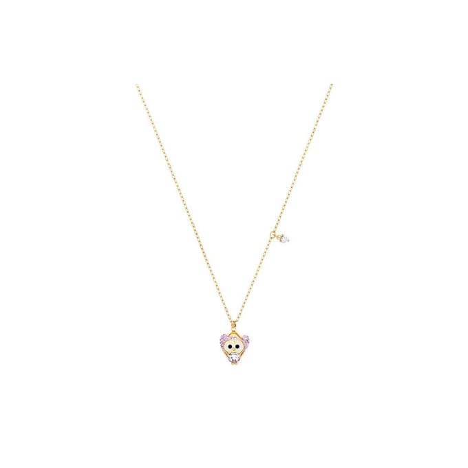 Swarovski Schattige Roze Uil Ketting Dames ketting 5528913 Box (Random Color) white