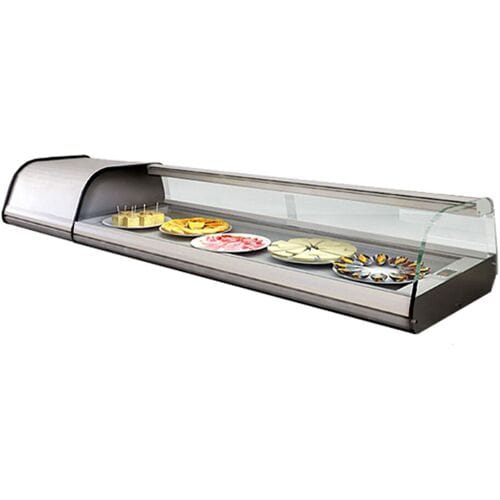 GGM Gastro Teller-Kühlvitrine Premium PLUS Zilver