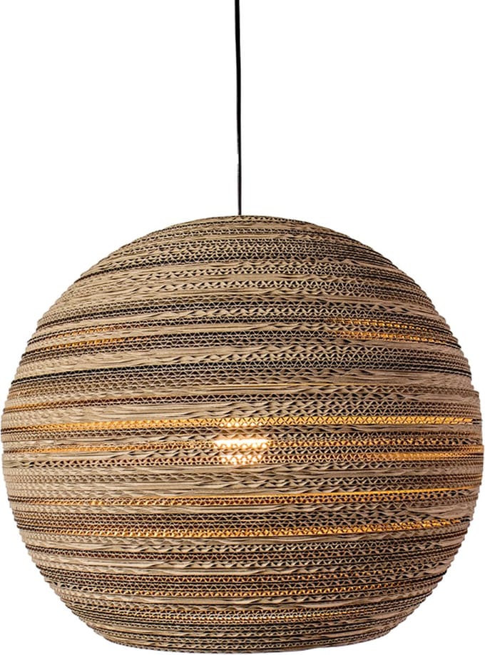Kartonnen caen lamp - Diameter 50 cm | E27 - Kartent