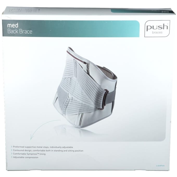 Push Med Rugbrace 97-110cm T4 1 Verband(en)