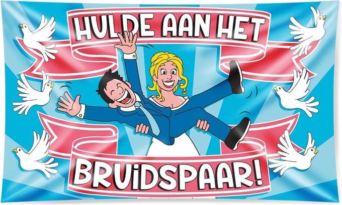 Vlag - Bruidspaar - 150x90cm