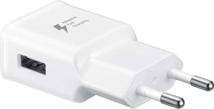 Fast Charging Travel Adapter geschikt voor o.a. Samsung Galaxy S - Snellader 15W - Wit