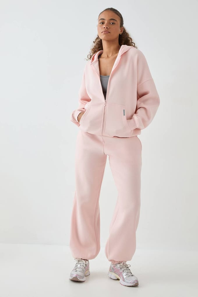 Dames Dsgn Studio Tall Oversized Jogger Met Omgeslagen Manchetten | Lichtroze | Maat: Medium