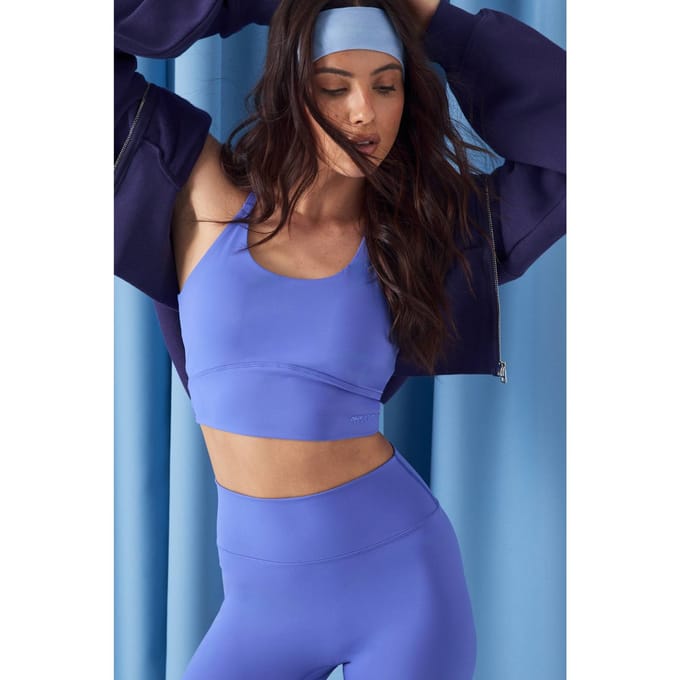 Dames DSGN Studio Ultra Sculpt Twist Back Sport BH | Cornflower | Maat: XL
