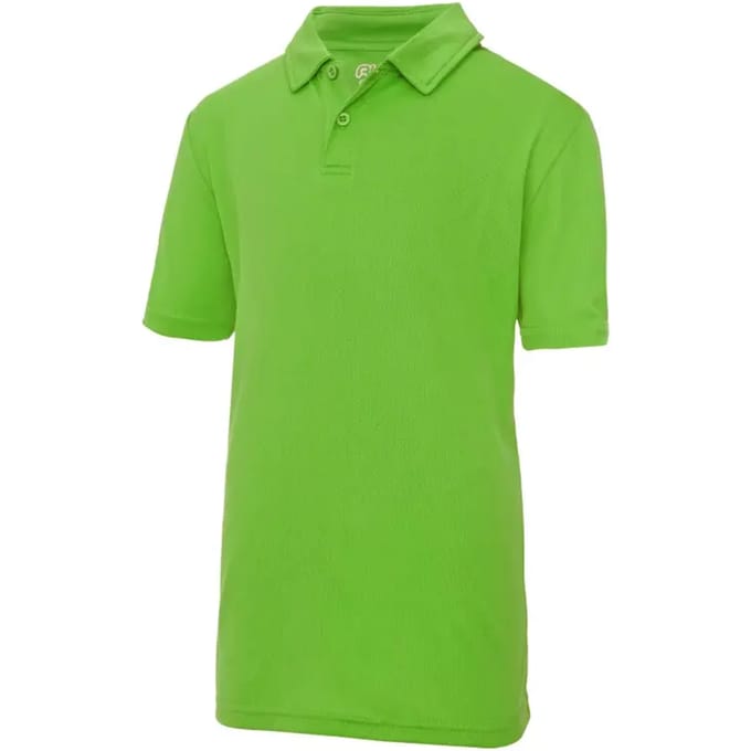 Just Cool - Cool Kinder Polo - Lime Green maat 5/6 (S)
