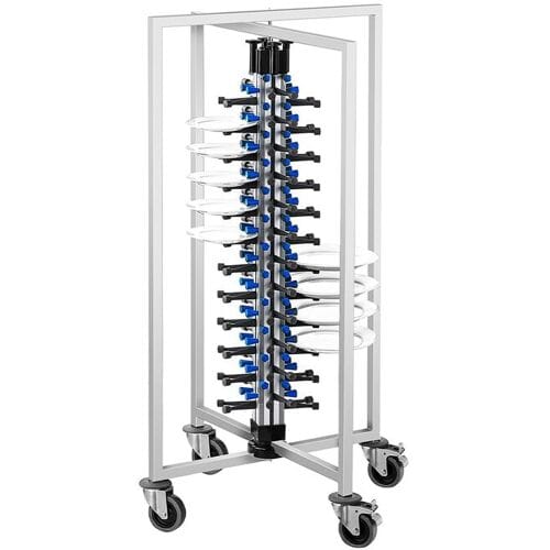 GGM Gastro Tellerstapler - bis zu 48 Teller - Ø 16 - 32 cm - Klappbar & Rollbar