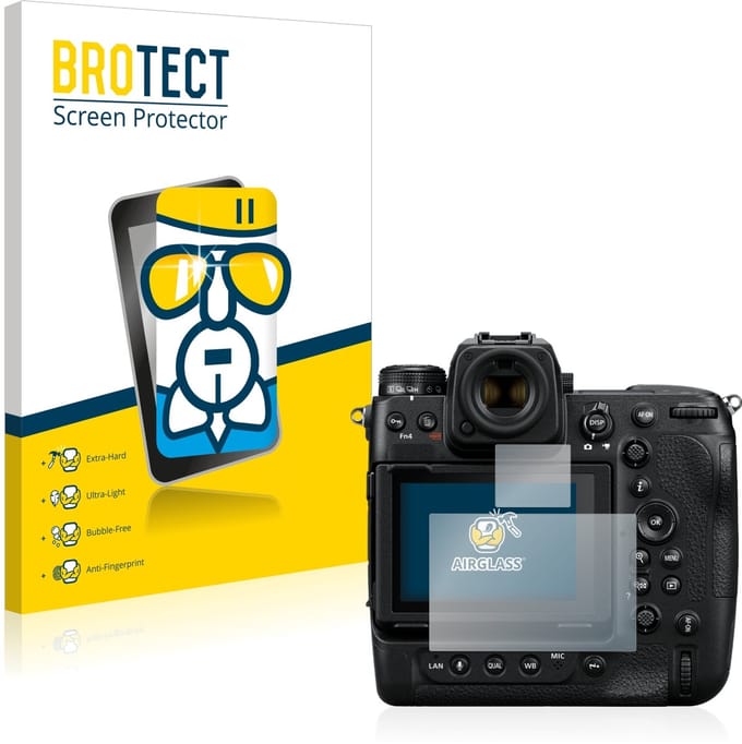 Screenprotector voor Nikon Z 9 (Display + Schouderdisplay) Beschermglas transparant